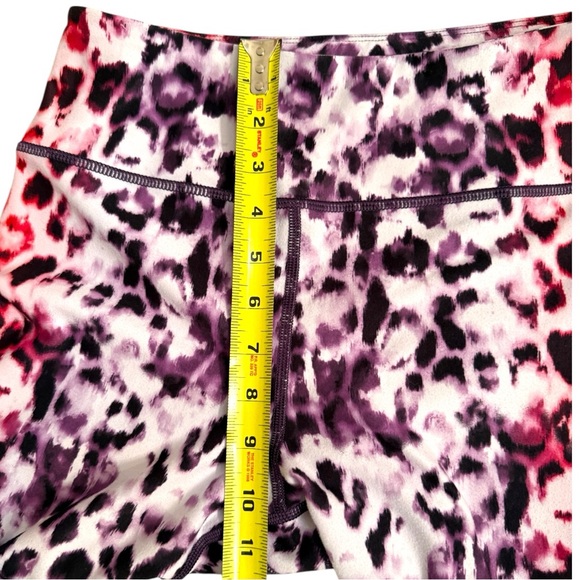 Fila Women's Pink and Purple Leopard Print Leggings Size Medium - Picture 6 of 8